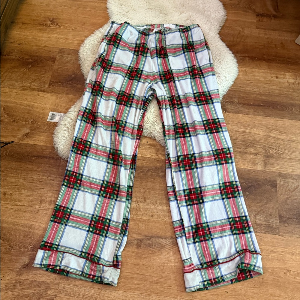 Plaid Kids Pajamas - Red, Green, White